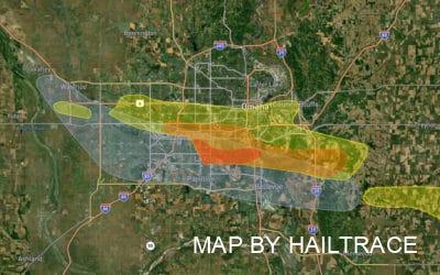 Commercial Roof Inspections in Omaha, NE for Wind & Hail Damage Insurance Claims After Storm on June 7, 2022