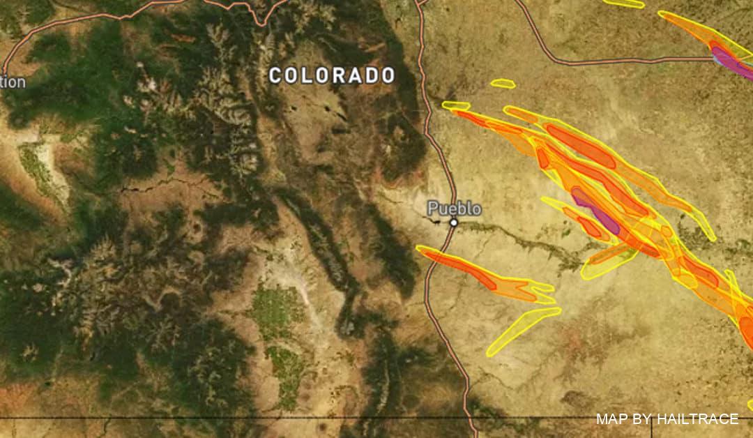 Hail Damage Insurance Claims Submitted Due To Large Hail Storm In Eastern Colorado, June 7, 2022