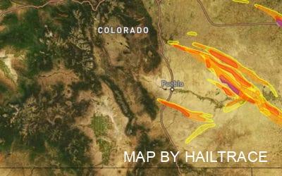 Hail Damage Insurance Claims Submitted Due To Large Hail Storm In Eastern Colorado, June 7, 2022