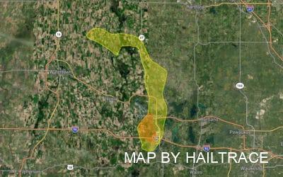 Commercial Roof Inspections in Oconomowoc, WI for Hail Damage Insurance Claims After Storm on June 10, 2022