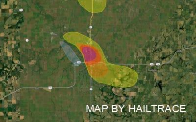 Commercial Roof Inspections in Beatrice, NE for Hail Damage Insurance Claims After Storm on June 11, 2022