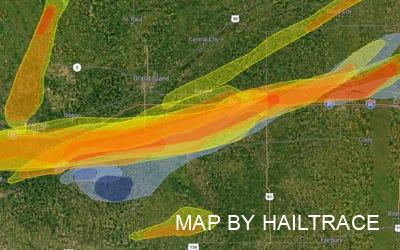 Commercial Roof Inspections in Kearney, Hastings, York, Seward, NE for Wind, Hail & Tornado Damage Insurance Claims After Storm on June 14, 2022