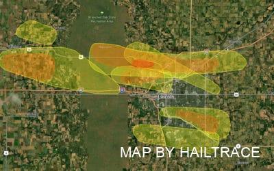Commercial Roof Inspections in Lincoln, NE for Hail Damage Insurance Claims After Storm on June 16, 2022