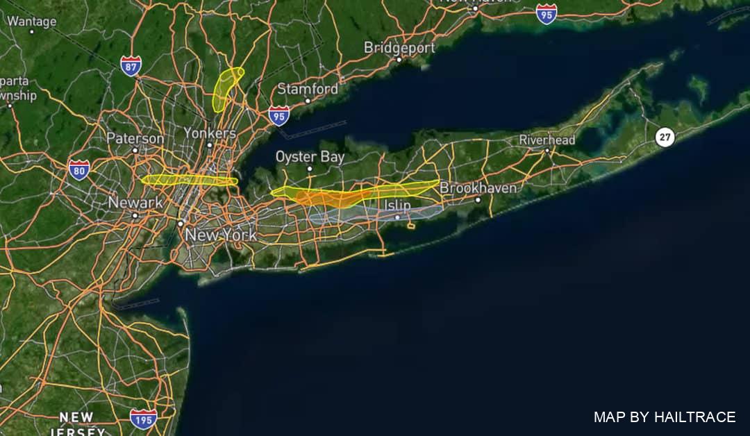 Commercial Roof Inspections in Long Island, NY for Hail Damage Insurance Claims After Storm on July 21, 2022