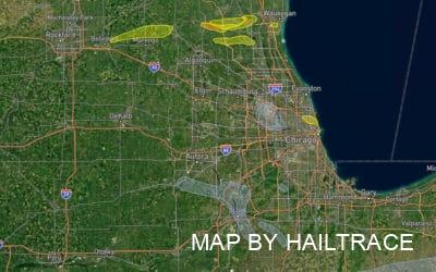 Commercial Roof Inspections in Chicago, IL for Wind & Hail Damage Insurance Claims After Tornados on July 22, 2022