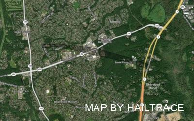 Commercial Roof Inspections in Bowie, MD for Wind & Tornado Damage Insurance Claims After Storm on July 5, 2022
