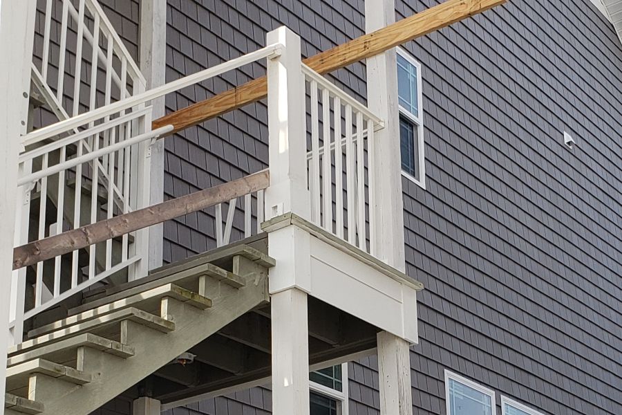 Exterior Building Restoration Railings