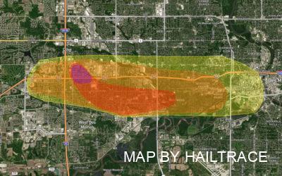 Commercial Roofing Contractor Responds to Roof Hail Damage in West Des Moines & Clive, Iowa After August 19, 2022 Storm Pounds Region