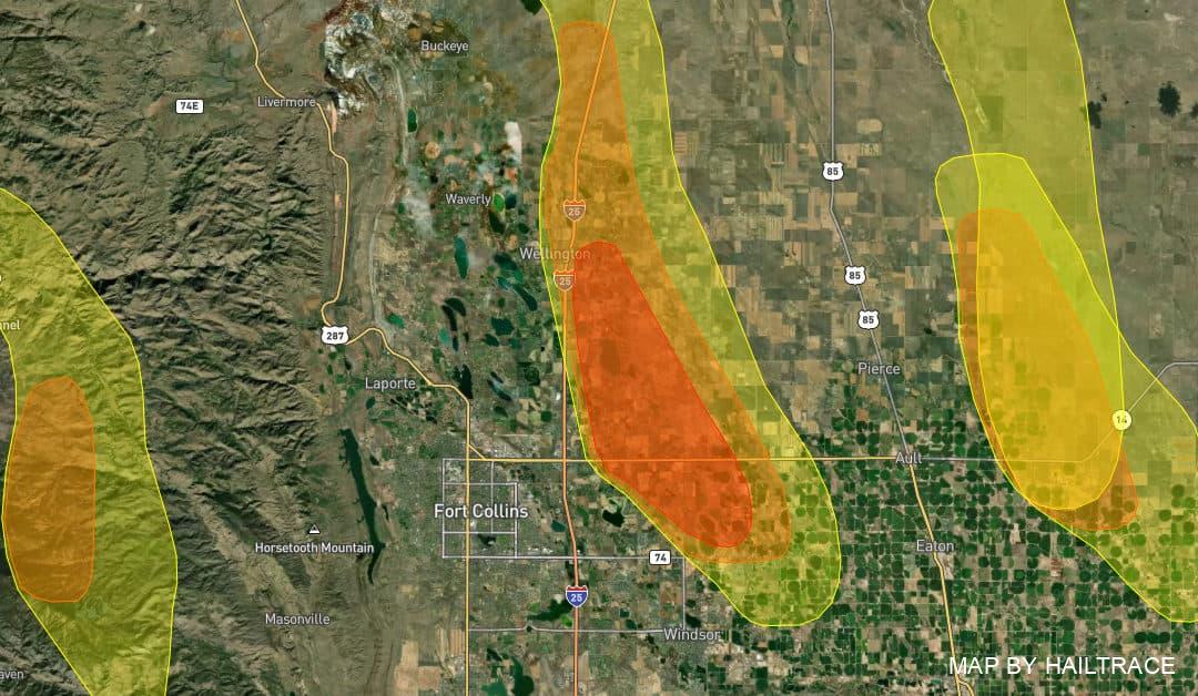 Commercial Roof Inspections in Wellington, CO to Document Roof Hail Damage from July 27, 2022 Storm