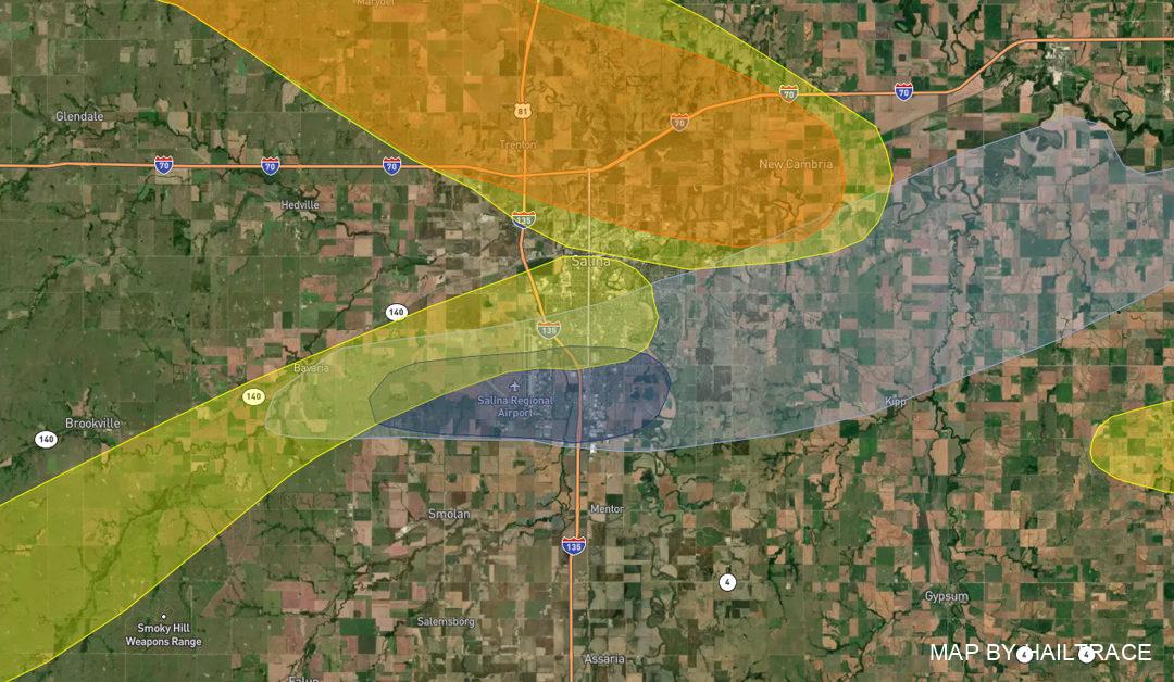 Contractor Responds to Hail & Wind Roof Damage in Salina, KS After September 17, 2022 Storm Pounds Buildings