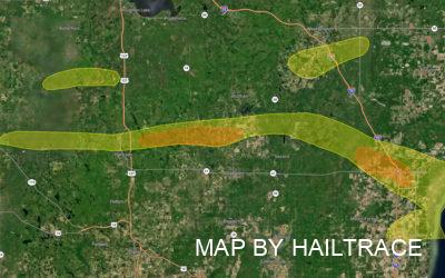 Commercial Roof Inspections in Mid-Michigan to Document Hail Damage From September 21, 2022 Storm