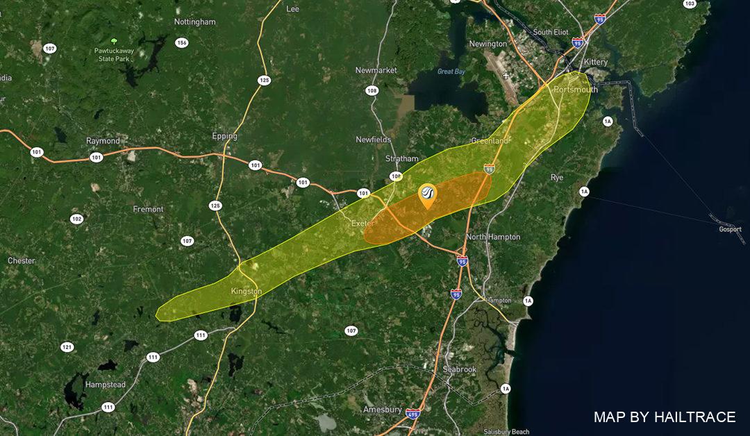 Roof Hail Damage Repair in Exeter, NH Following September 22, 2022 Storm