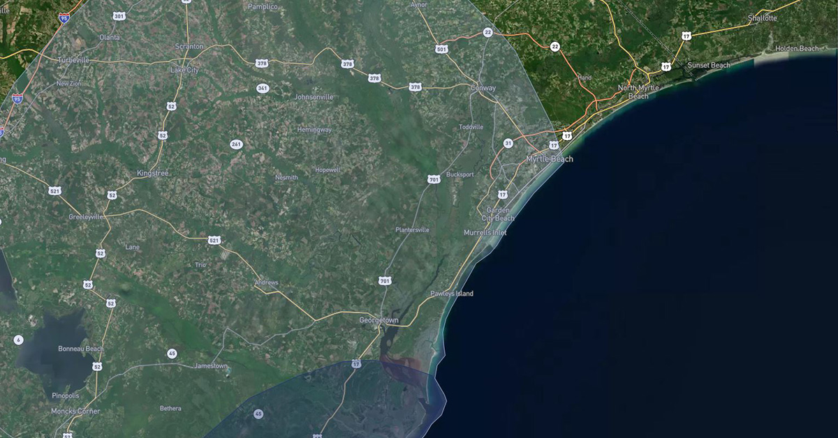 Wind Damage Hurricane Ian 2022-9-28 Myrtle Beach SC