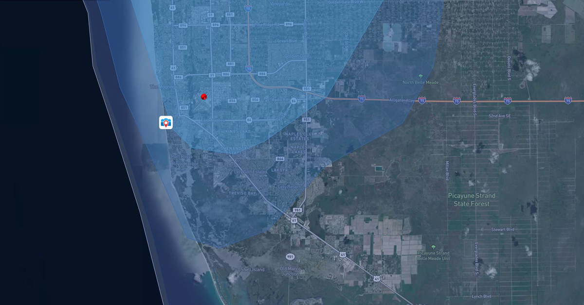 Wind Damage Hurricane Ian 2022-9-28 Naples FL
