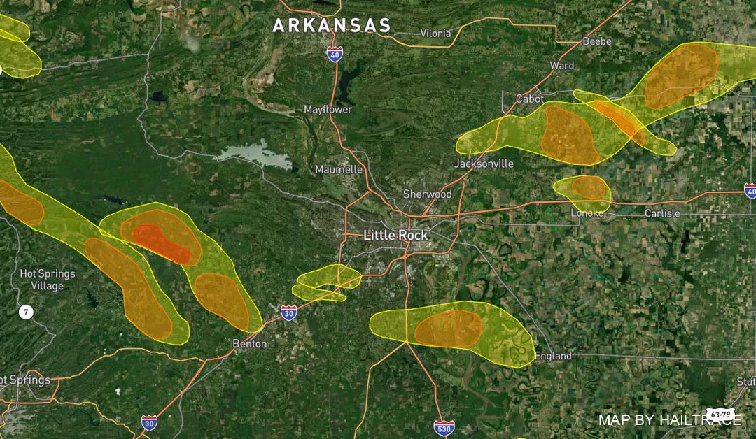 Commercial Roof Inspection Services For Central Arkansas Hail Damage Insurance Claims After October 15, 2022 Storm