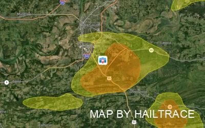 Contractor Makes Roof Hail Damage Repairs & Inspections in Fort Smith, Arkansas, After October 15, 2022 Storm