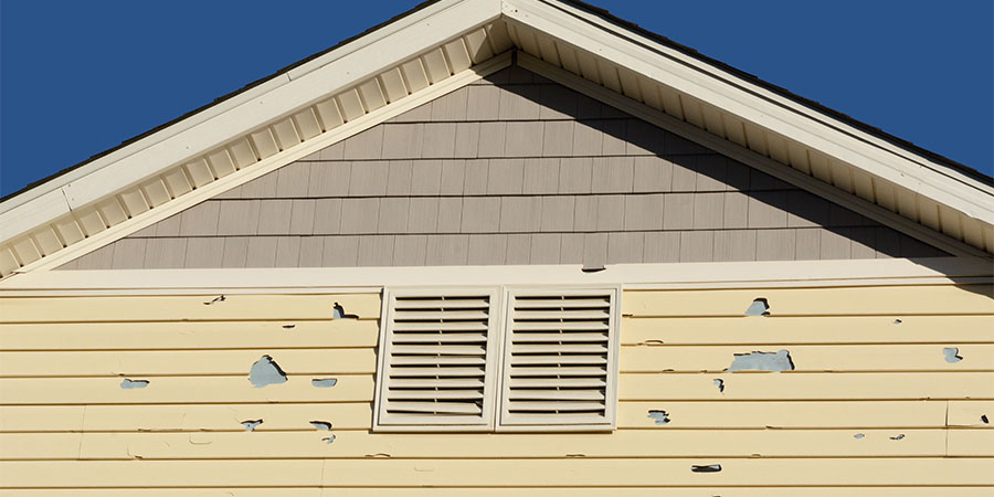 House Siding Hail Damage