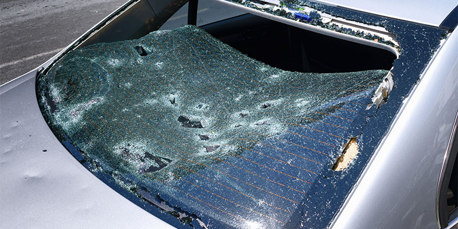 hail-automobile damage